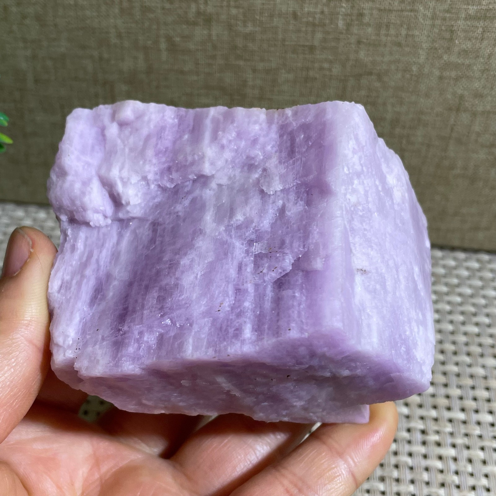 Raw Kunzite Purple Crystal Rough Healing Stone Specimens Rocks 406g #686