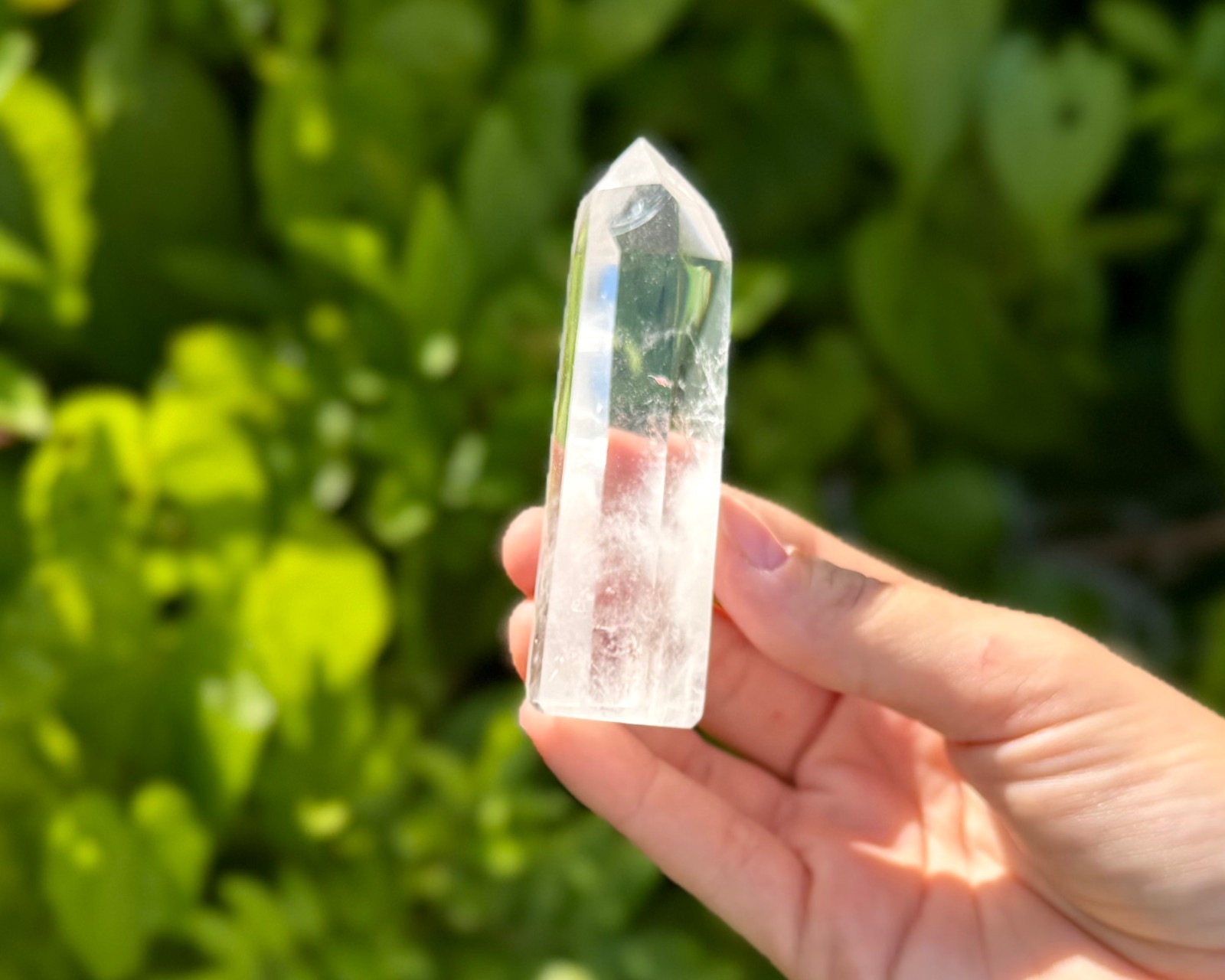 Clear Quartz Obelisk (6-Sided, ‘A’ Grade, Quartz Crystal Point, Crystal Tower)