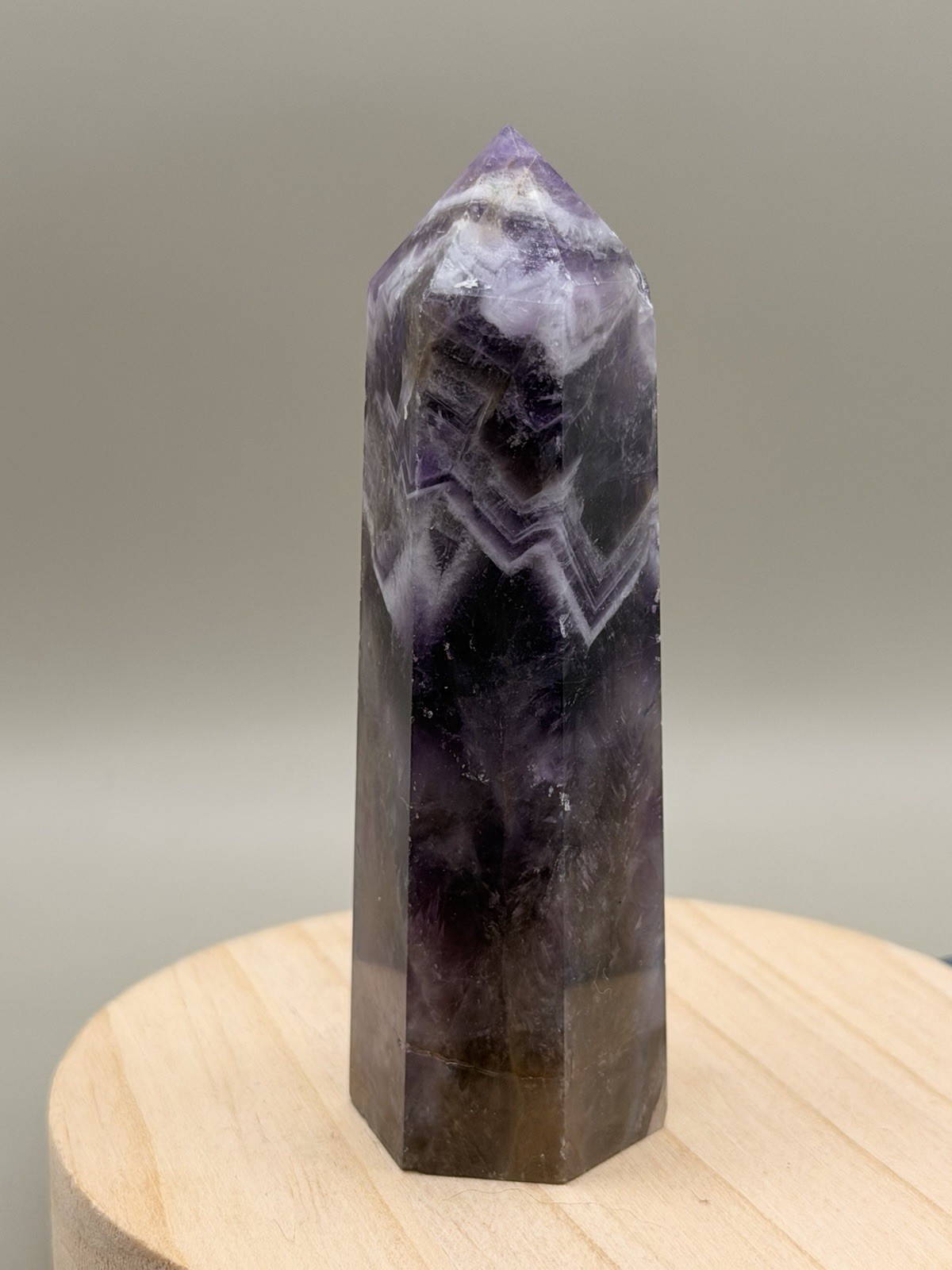 Dream Amethyst Tower Point Natural Crystal Gemstone Reiki Chakra Healing