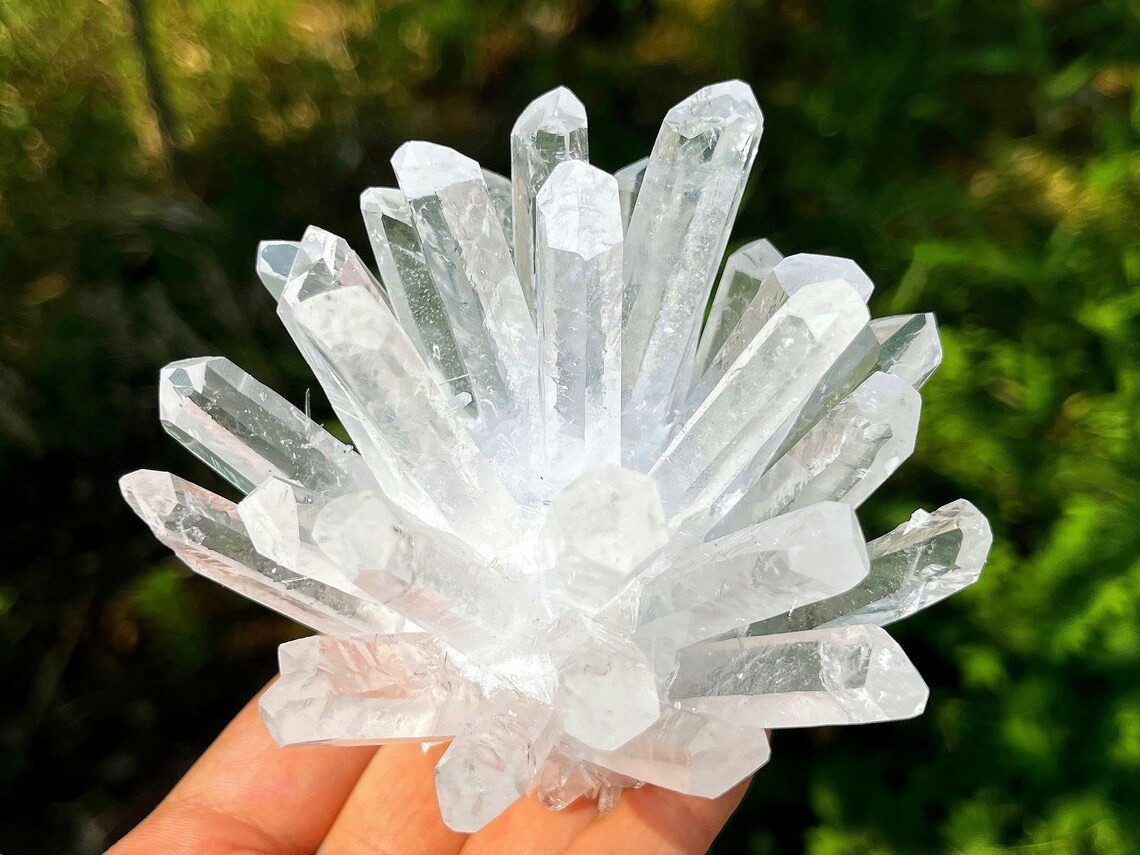 Natural Clear Quartz White Crystal Cluster Raw Mineral Specimen Reiki Home Decor