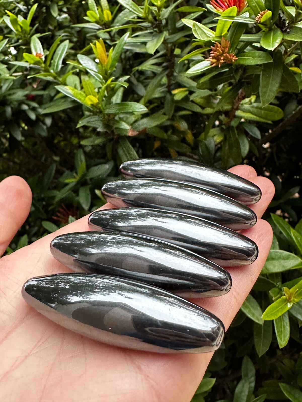 Magnet Hematite Elliptical Zingers, Oval Magnet Hematite, Wholesale Bulk Lot