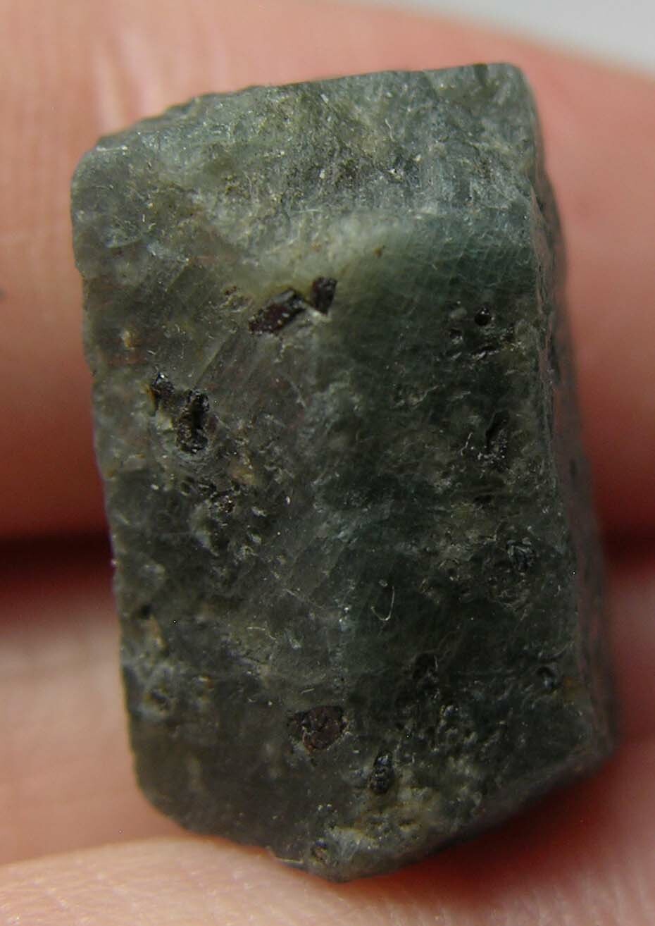 #28 Madagascar 28.00ct Natural Blue Corundum Sapphire Crystal Specimen 18mm