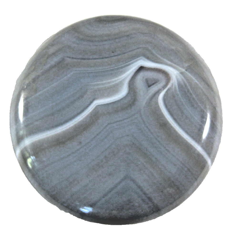 Botswana Agate Polished Disc or Palm Stone 52 mm 76 g