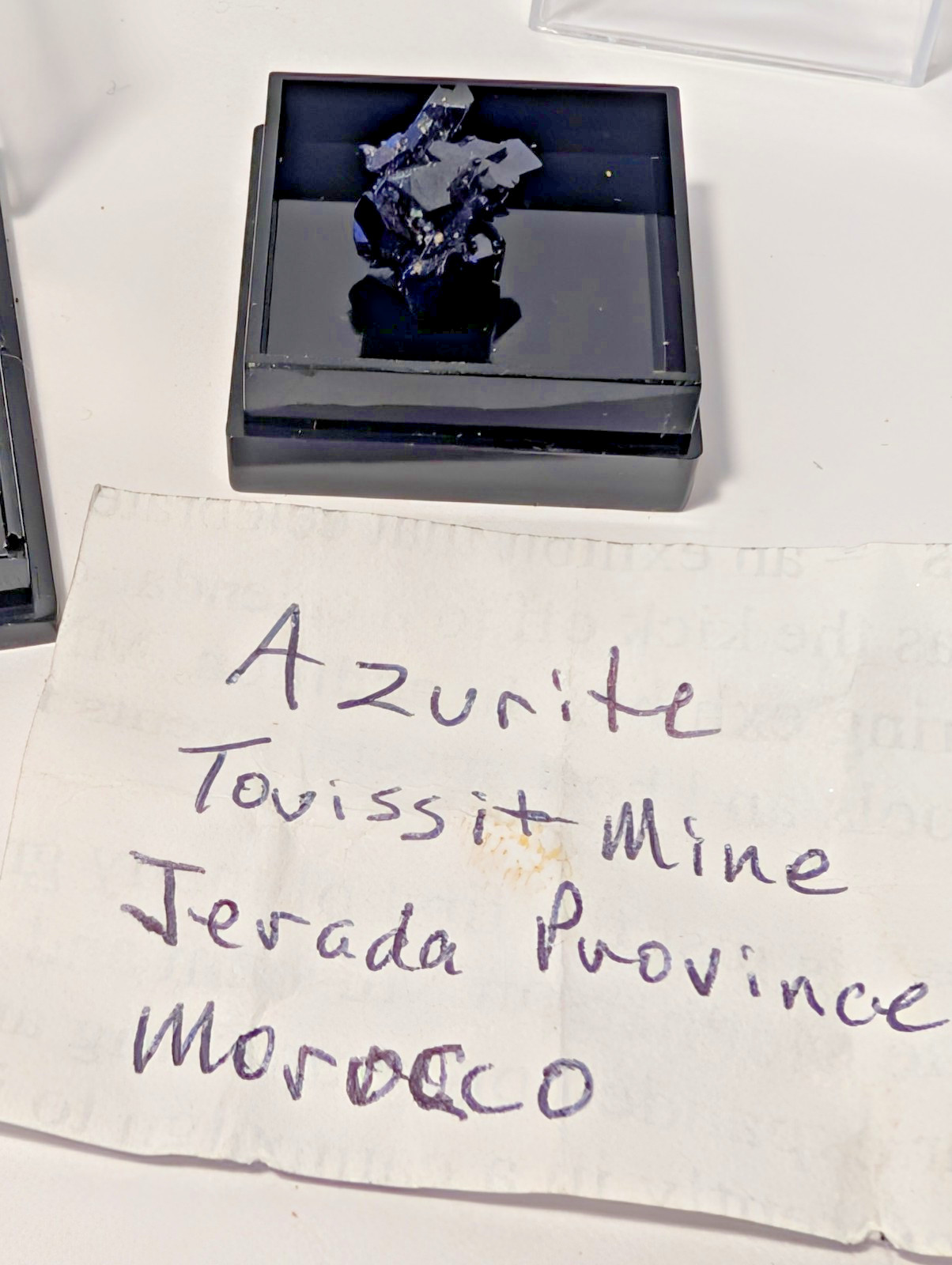 Azurite Specimen Lot of 2 Kerrouchene Khenifra & Jerada Provences Morocco