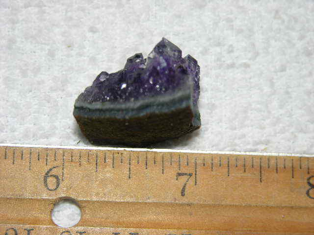 Amethyst crystal cluster grape jelly saturation smaller jewelry-sized 1″ K74