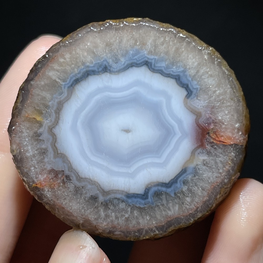 Unique Rough Agate crystal geode Achat Nodule Chinese Agate Xuanhua 51g D742