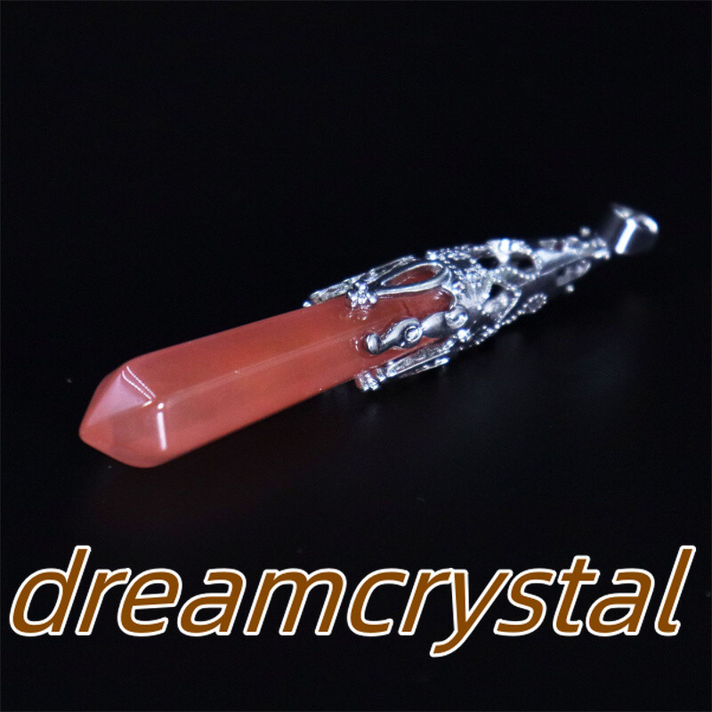 50pcs Mix Natural Quartz Crystal Alloy Soul Pendulum Pendant Reiki Random Gift
