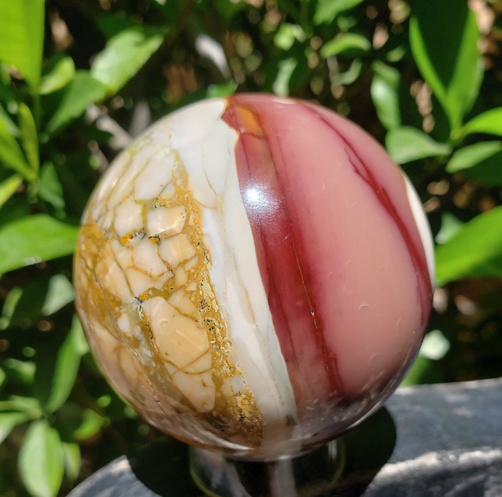 2.5″ Mookaite Jasper Crystal Sphere Ball Orb, 320g or 11.3 oz