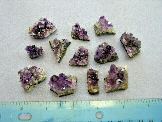 Amethyst crystal clusters grape jelly saturation smaller jewelry-sized AME15