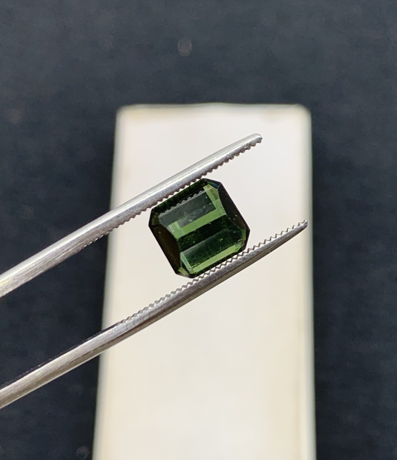 2.30 Cts Dark Green Tourmaline Gemstone From Afghanistan.