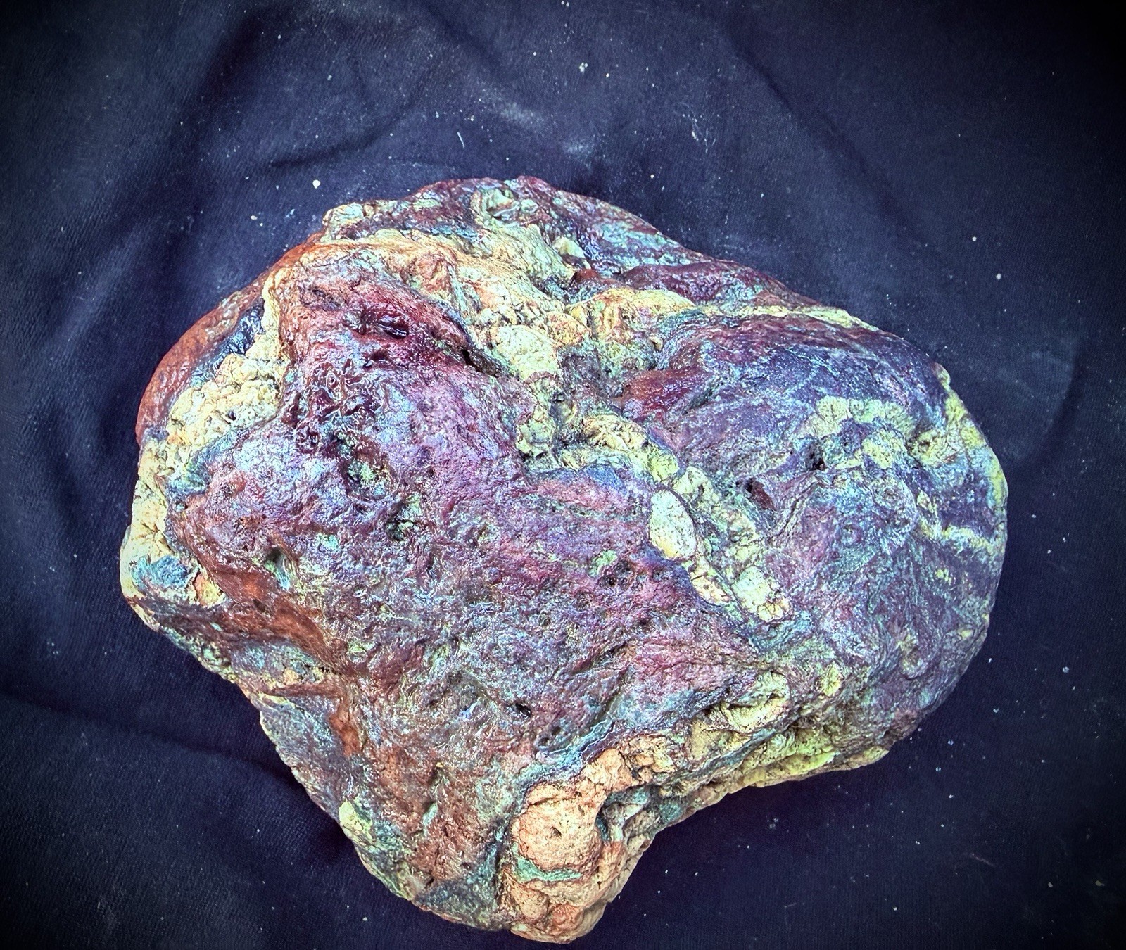“The Alchemist” – Large Natural Multi-Color Jasper Display Stone | One-of-a-Kind