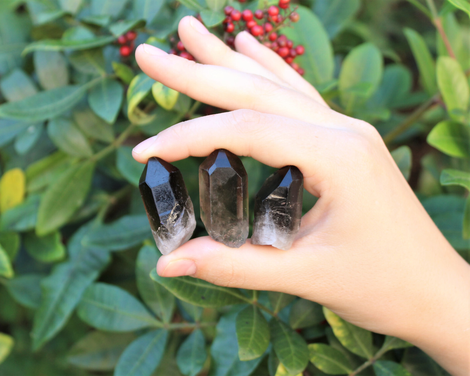 Smoky Quartz Points, LARGE ‘AAA’ Grade Smoky Quartz Crystal Point: Choose Size