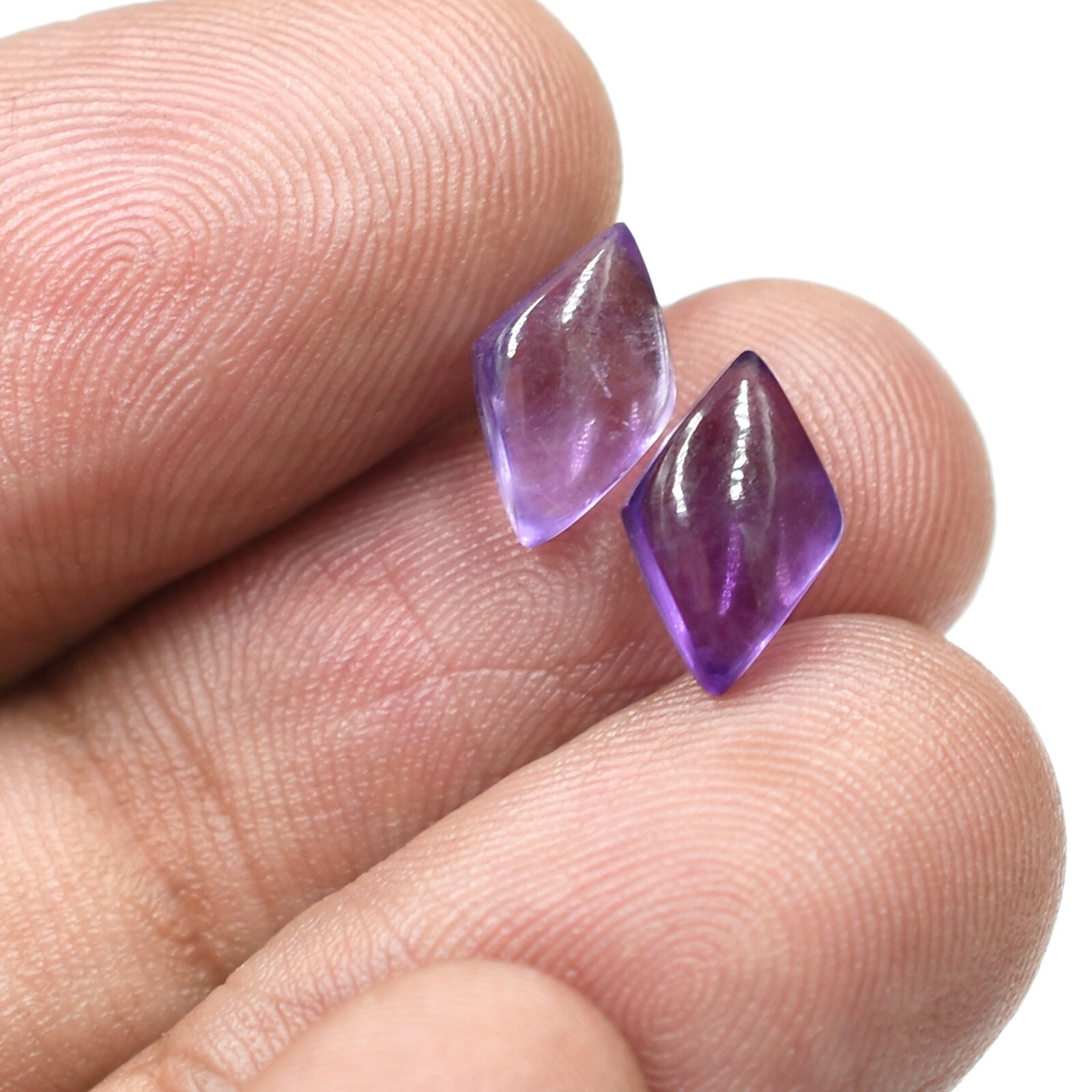 Natural Purple Amethyst Smooth Cabochon Loose Gemstone Mix Shape Wholesale Lots