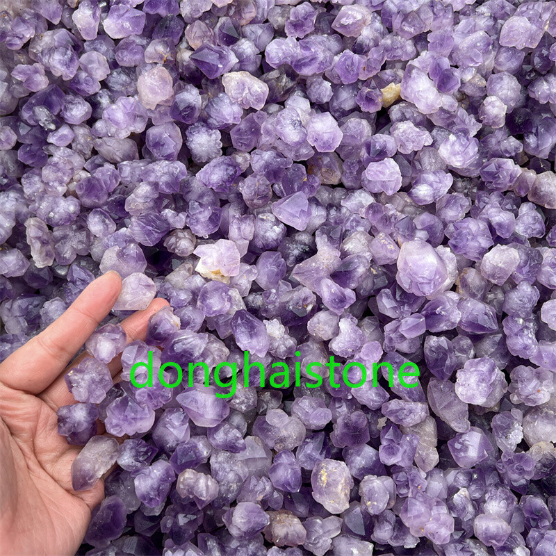 A+ 50g Natural Amethyst Rough Quartz Crystal Mineral Specimens Reiki Healing