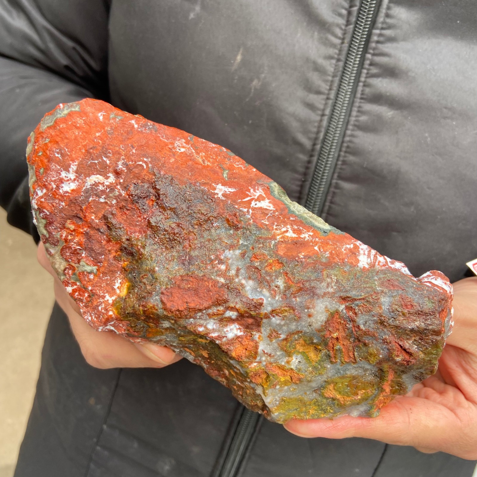1.6lb Natural colourful ocean jasper raw stone crystal rough mineral specimen