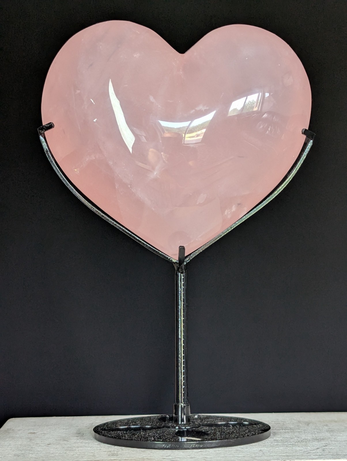 Rose Quartz Heart Carving Crystal Large Big Gemstone Chakra Reiki