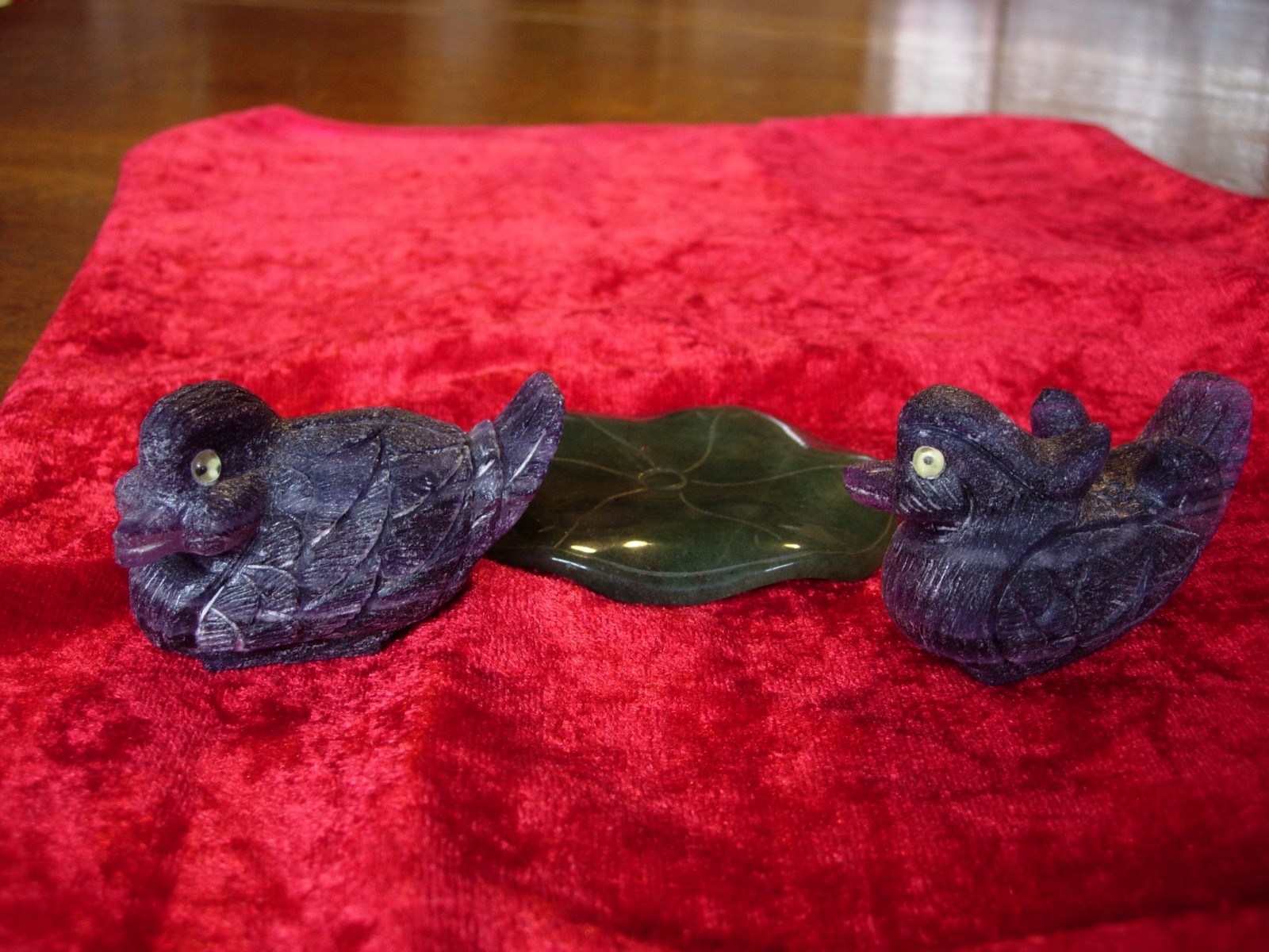 rainbow fluorite love bird carvings lb01