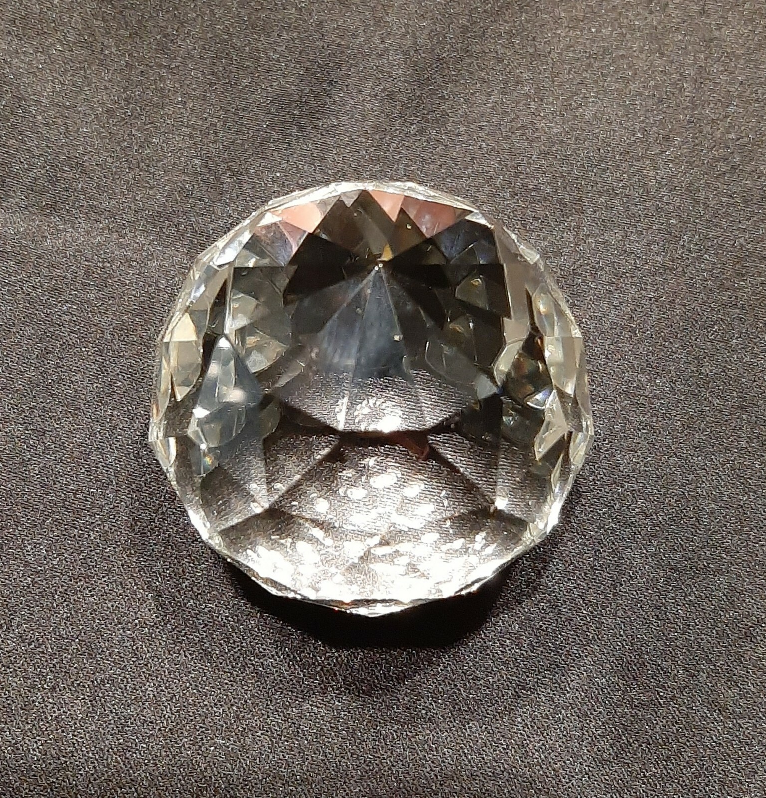 80mm Clear Cut Crystal Ball K9 Faceted Gazing Ball Sun Catcher from US