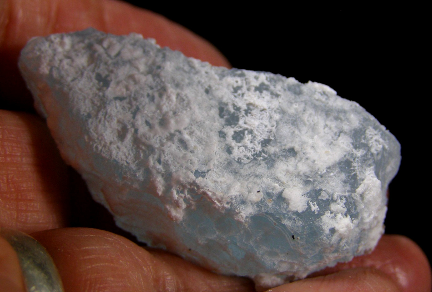NATURAL BLUE OBSIDIAN RAW PIECE 5.0 x 2.5 x 2.0 cms 30.53 0gms #1