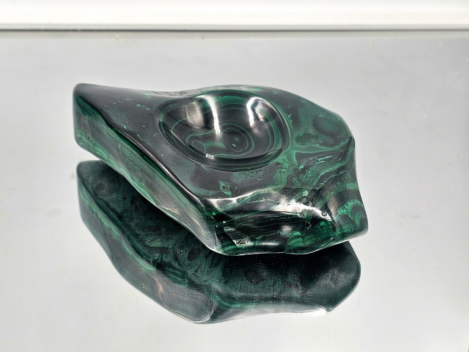 Malachite Crystal Bowl (#1)