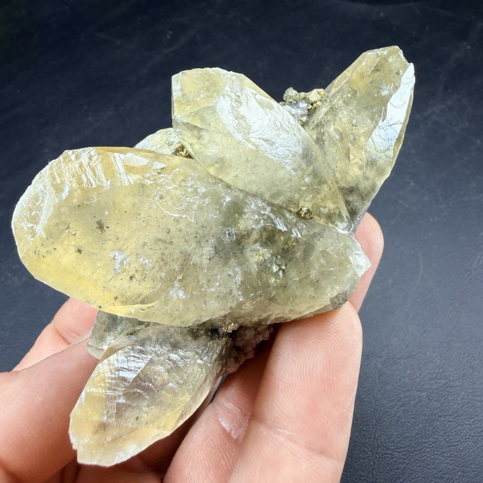 Golden Calcite Chalcopyrite Dolomite Crystal Combo / Sweetwater Mine *Video*