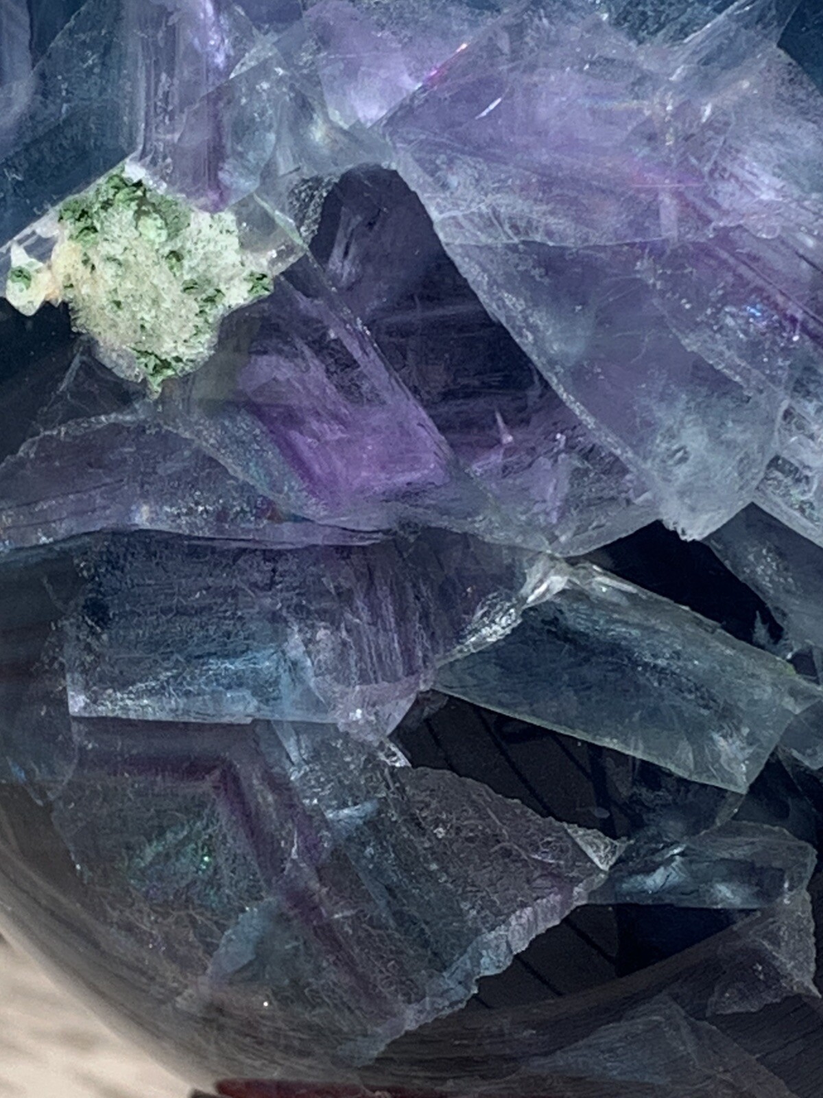 4,095g Rainbow Fluorite *HUGE* Sphere w/Stand •Over 9 Pounds *U.S. Based*
