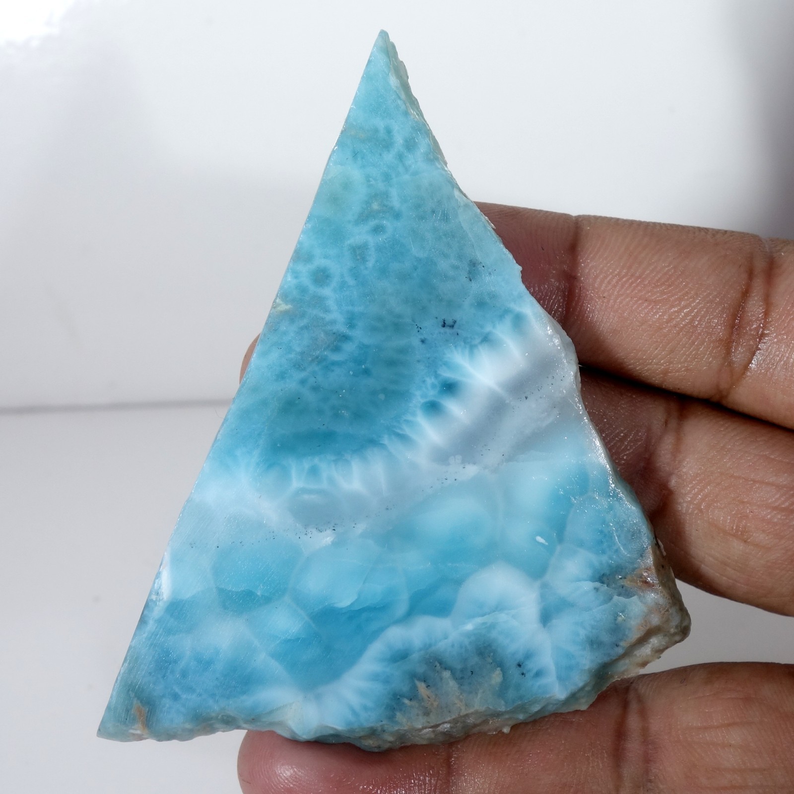 Dominican Republic 196.40 Cts Natural Sky Blue Larimar Raw Rough Healing Crystal