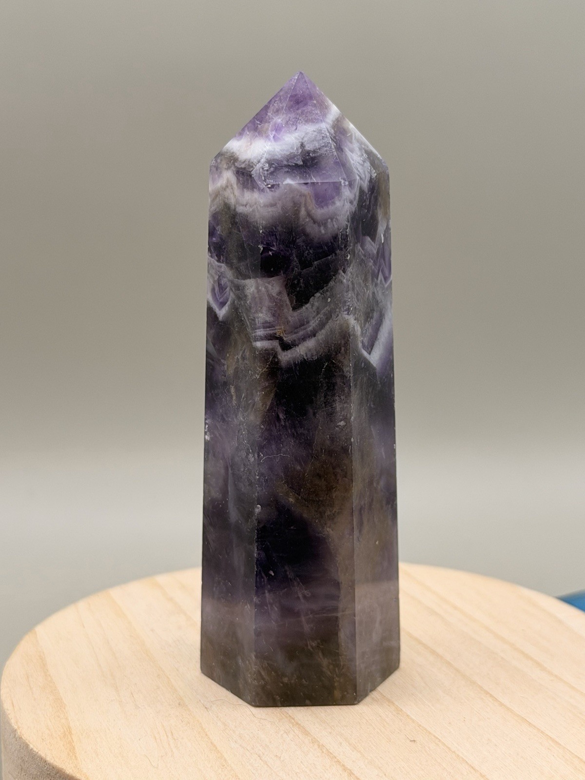Dream Amethyst Tower Point Natural Crystal Gemstone Reiki Chakra Healing