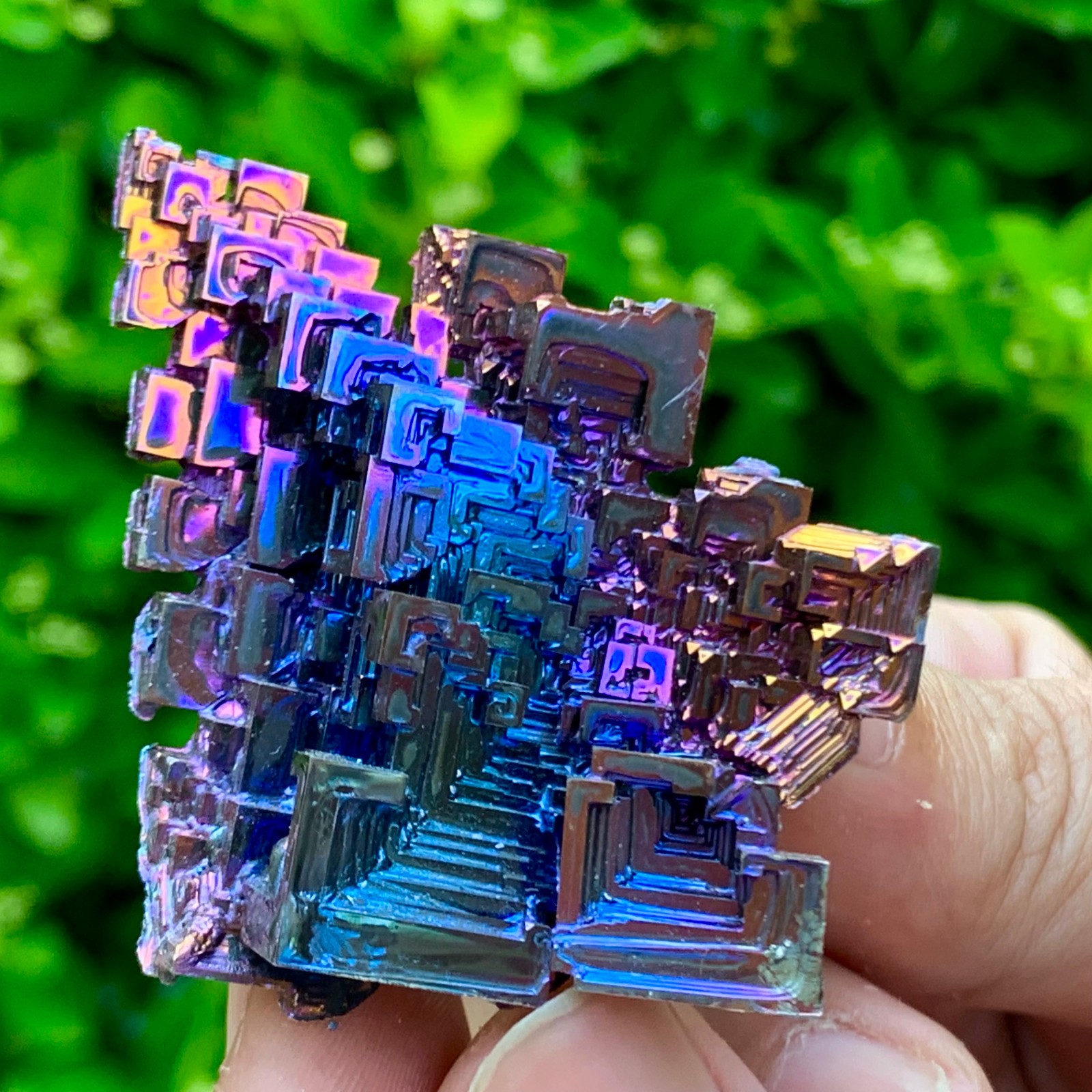 45G ram Bismuth rainbow crystal elementBi gemstone Mineral specimen healing