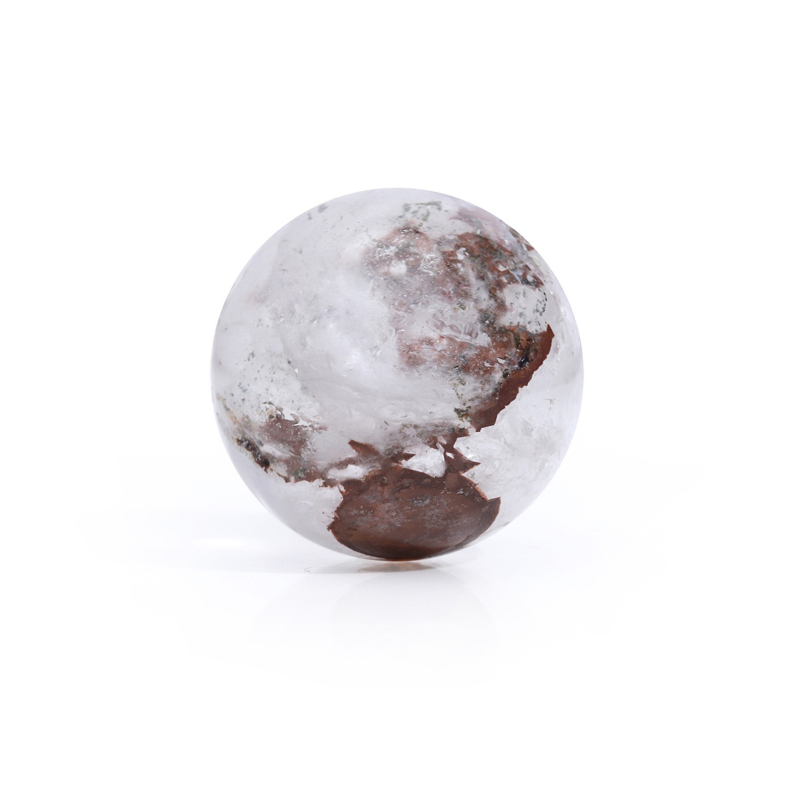 AAA Grade Quartz Crystal Sphere Clear Pink Natural Himalayan Quartz (18-19mm)