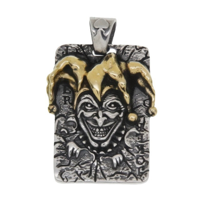 Fashion Personality Retro Pendant Clown Quadrate Men women Necklace 1PC