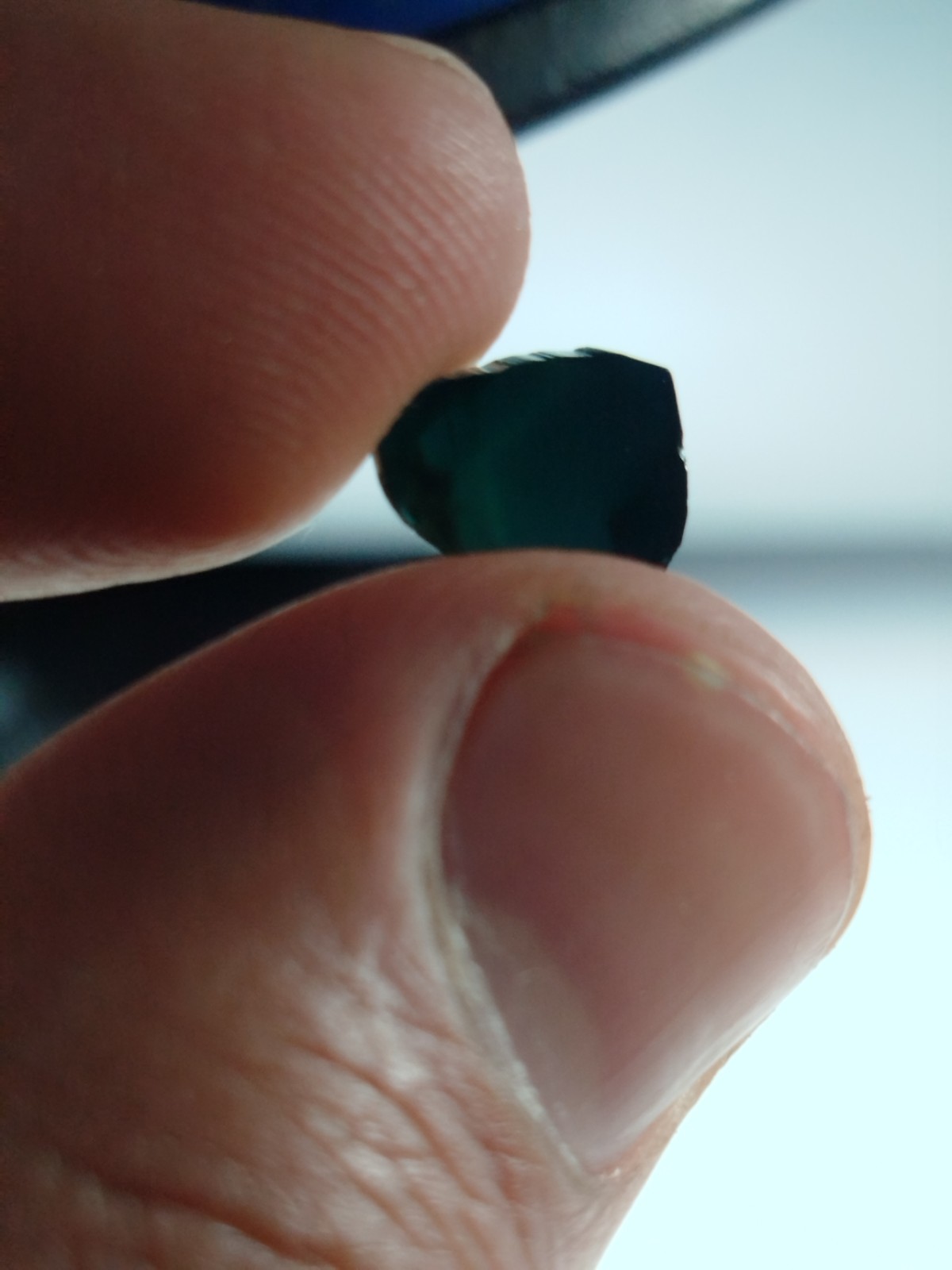 Dark Blue Tourmaline Slice From Afghanistan 5 Grams