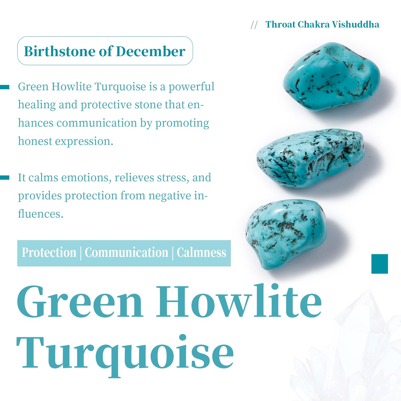 SUNYIK Howlite Turquoise Tumbled Chips Stone Crushed Pieces Irregular Shaped