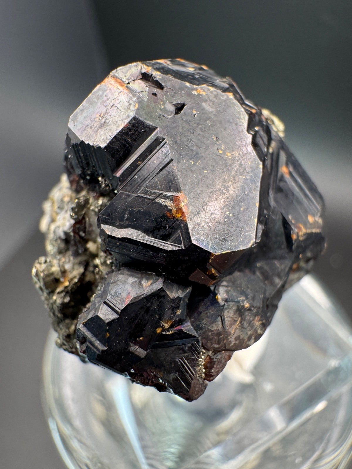 6821 Sphalerite Crystals with Bright UV Fluorescence Santa Eulalia, MX 34g