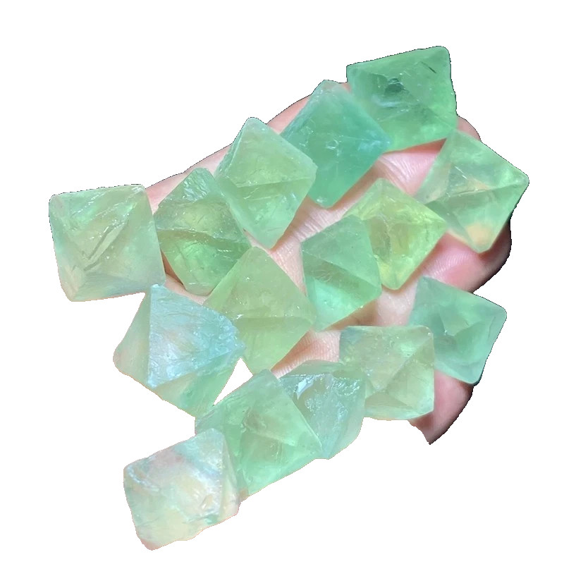 101g High Quality Mineral Specimen Color Fluorite Octahedron M460