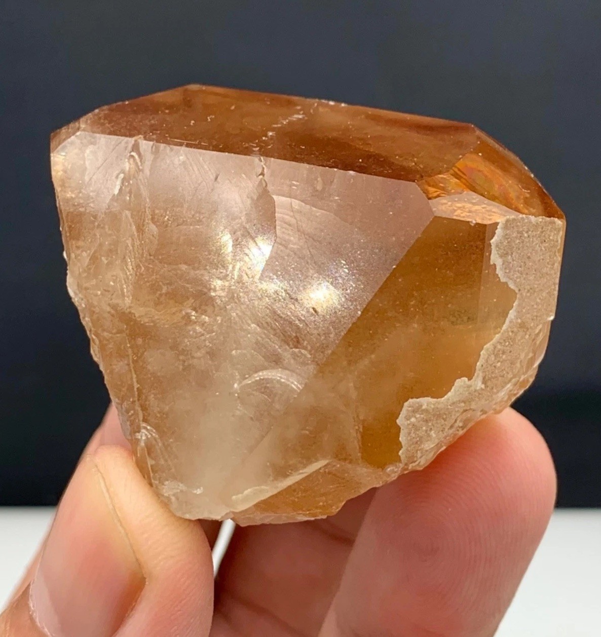 Topaz Natural Terminated Beautiful Crystal inside Cloudy phantom,From Pak. 144Gm