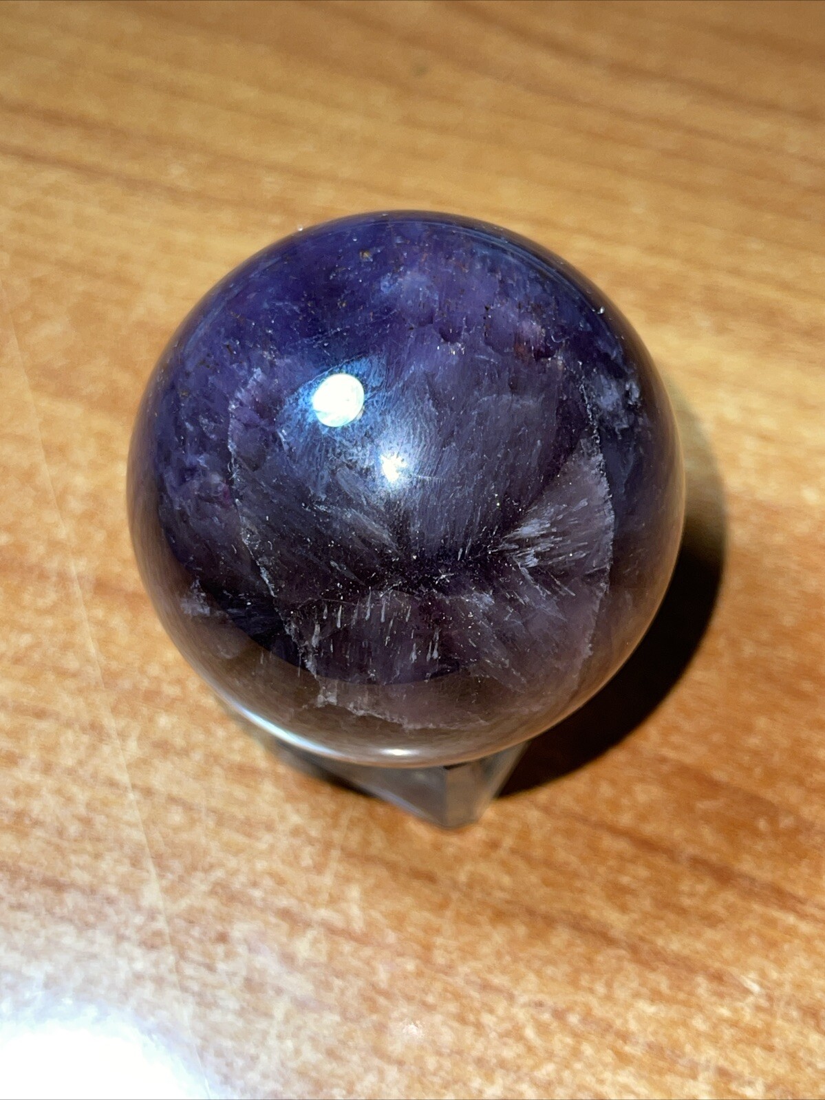 Auralite 23 Crystal Sphere Ball Orb With Excellent Flash 46.9mm 143g