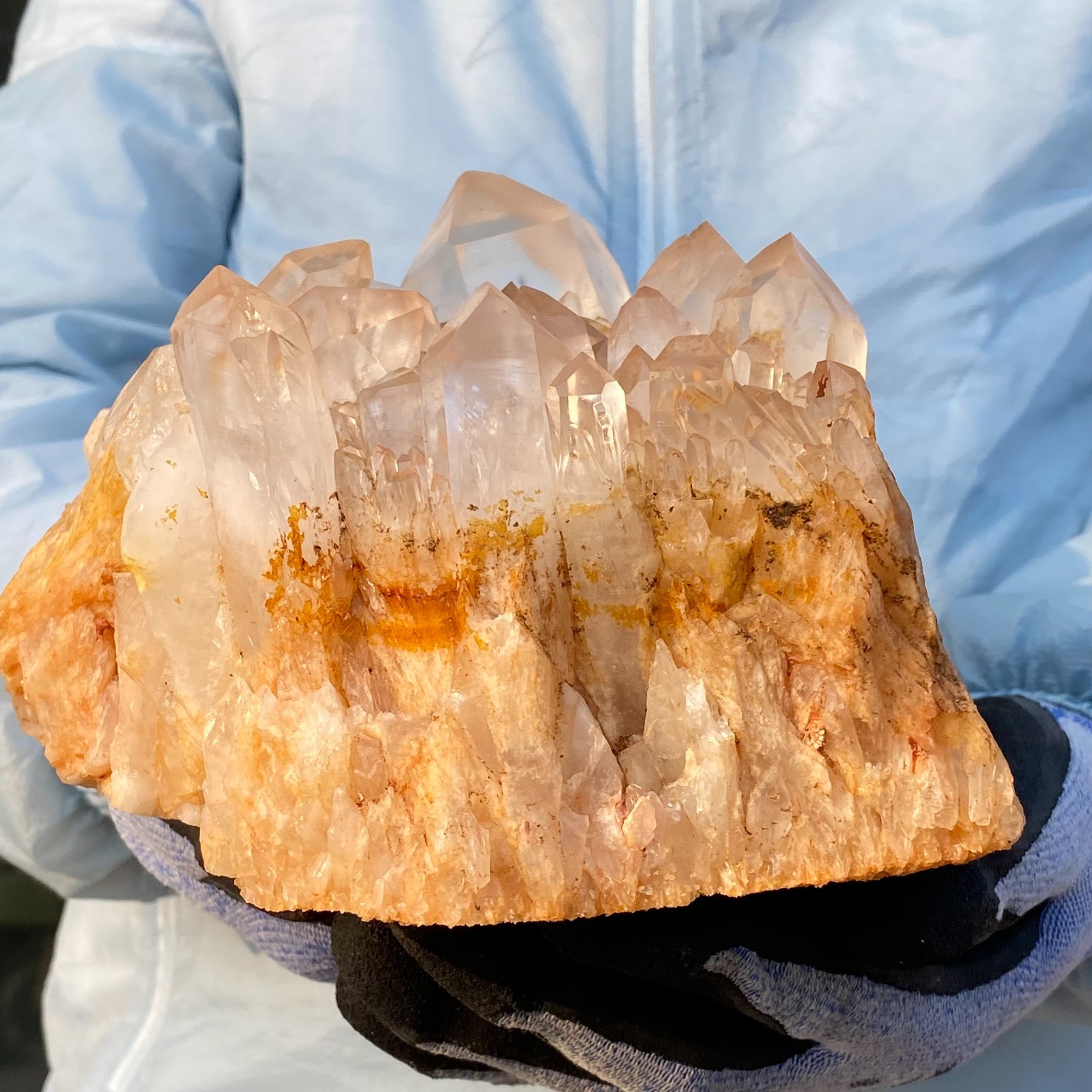 10LB Natural Clear White Quartz Crystal Cluster Rough Mineral Specimen Healing