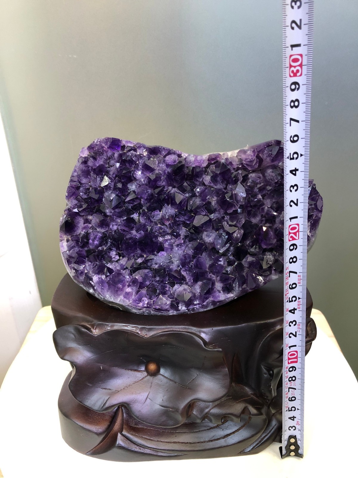 10LB Natural Uruguayan mineral amethyst cluster ornament