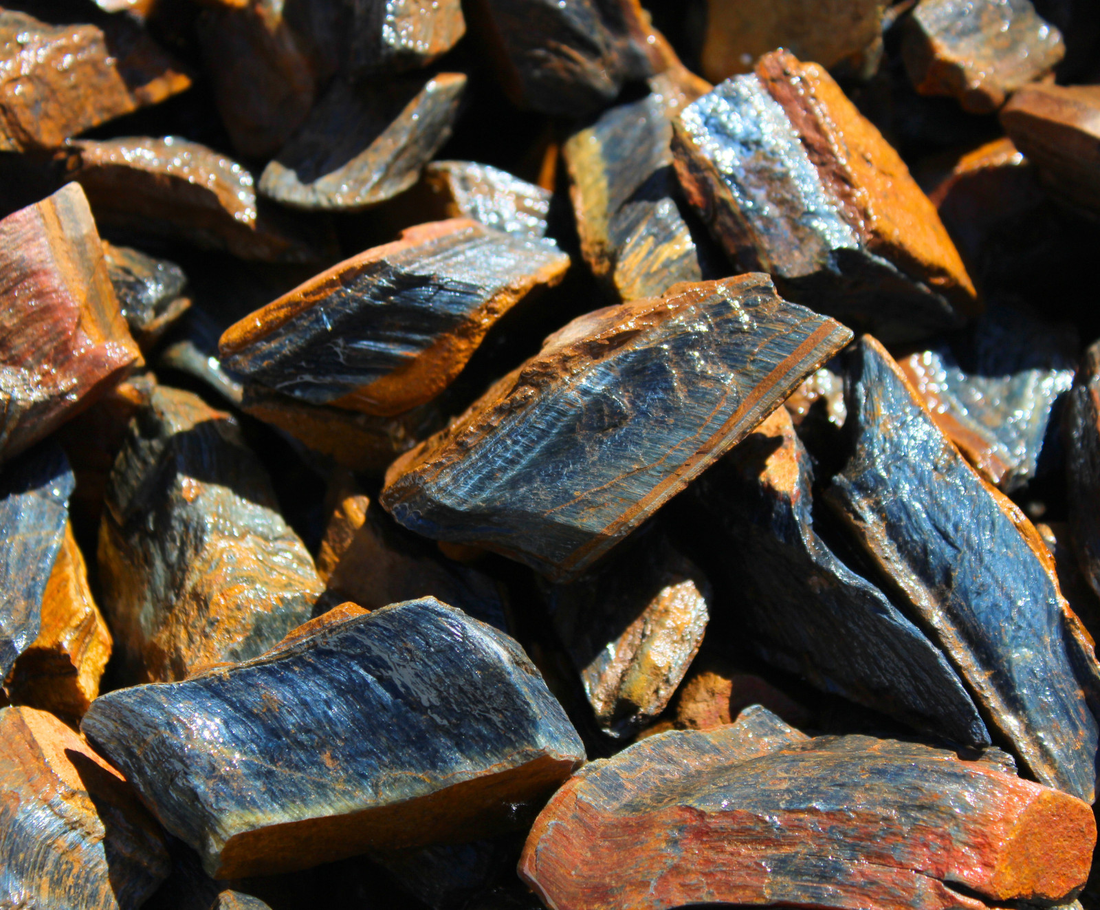 Blue Tiger’s Eye – Rough Rocks for Tumbling – Bulk Wholesale options