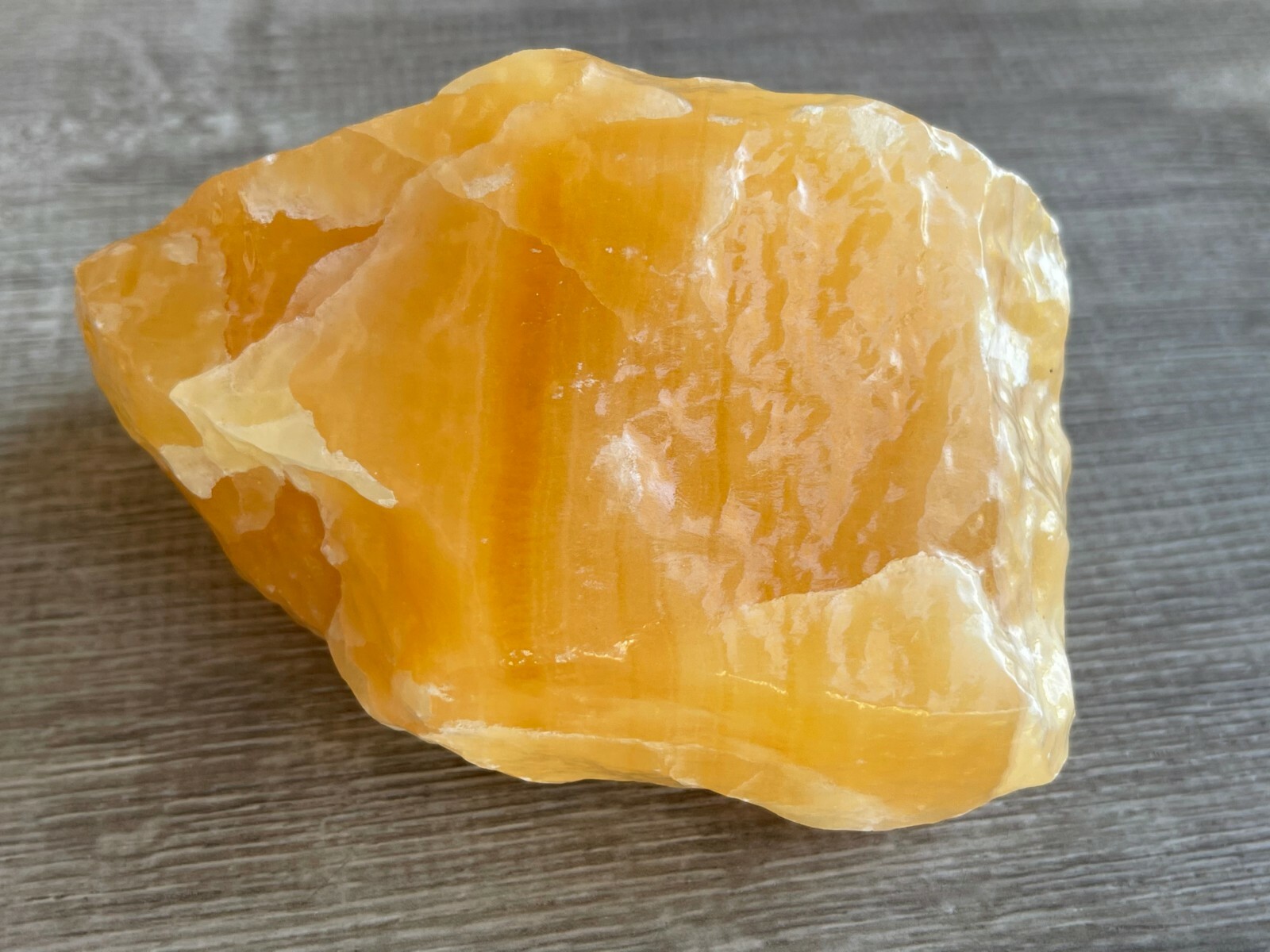Extra Large Orange Calcite Rough Stones, 3″ – 5″ Raw Calcite Orange Natural