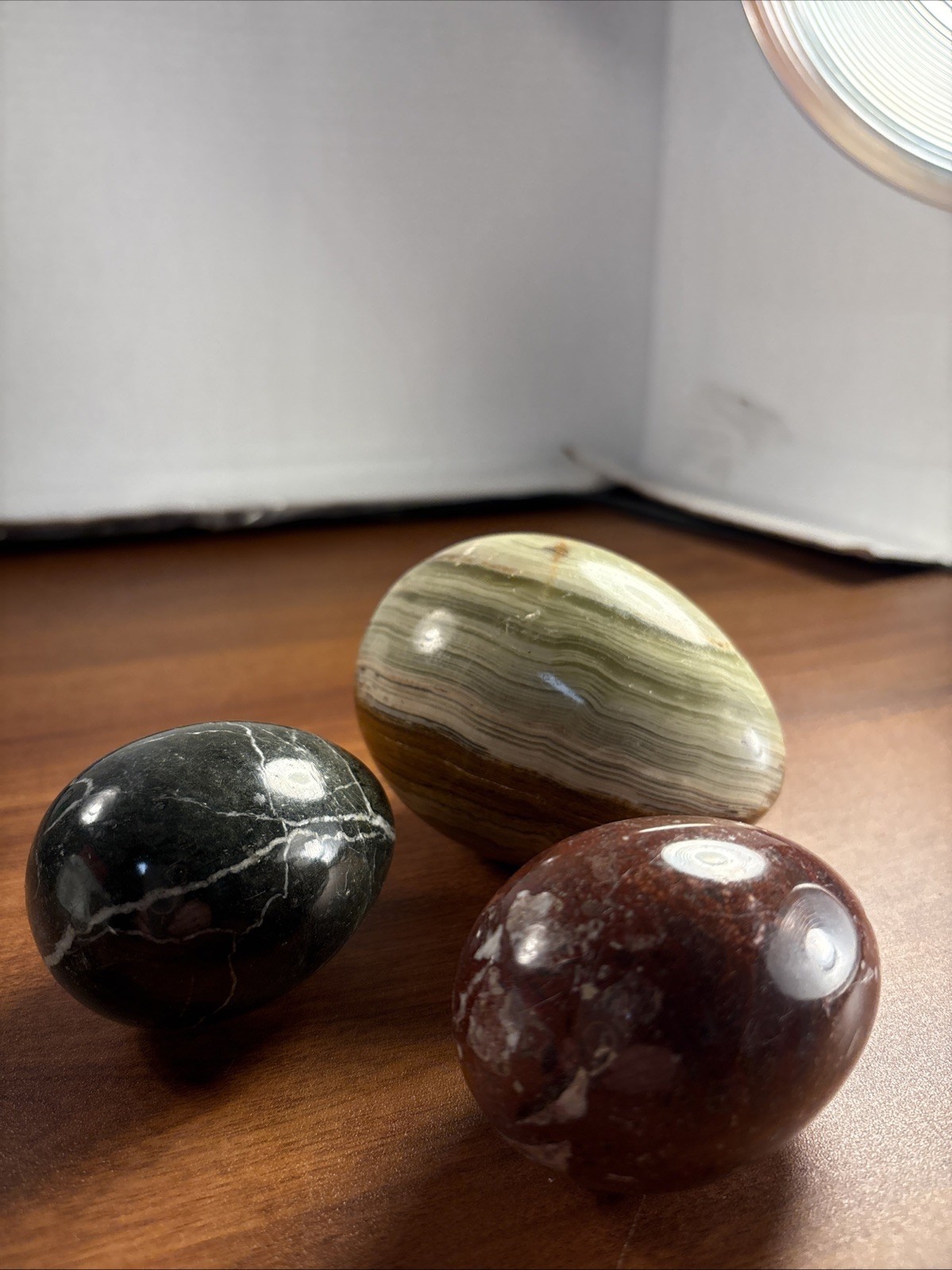 Marble Onyx Polished Stone Eggs -Vintage Colors Varies