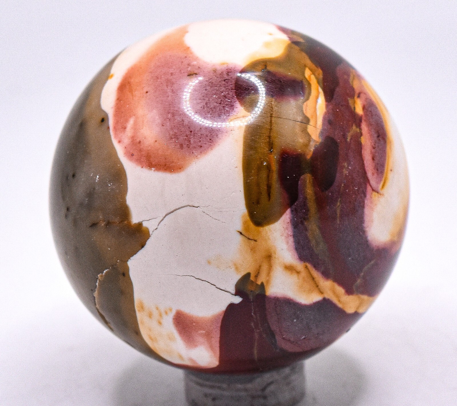 48mm Multicolor Mookaite Jasper Sphere Polished Gemstone Mineral Ball Australia