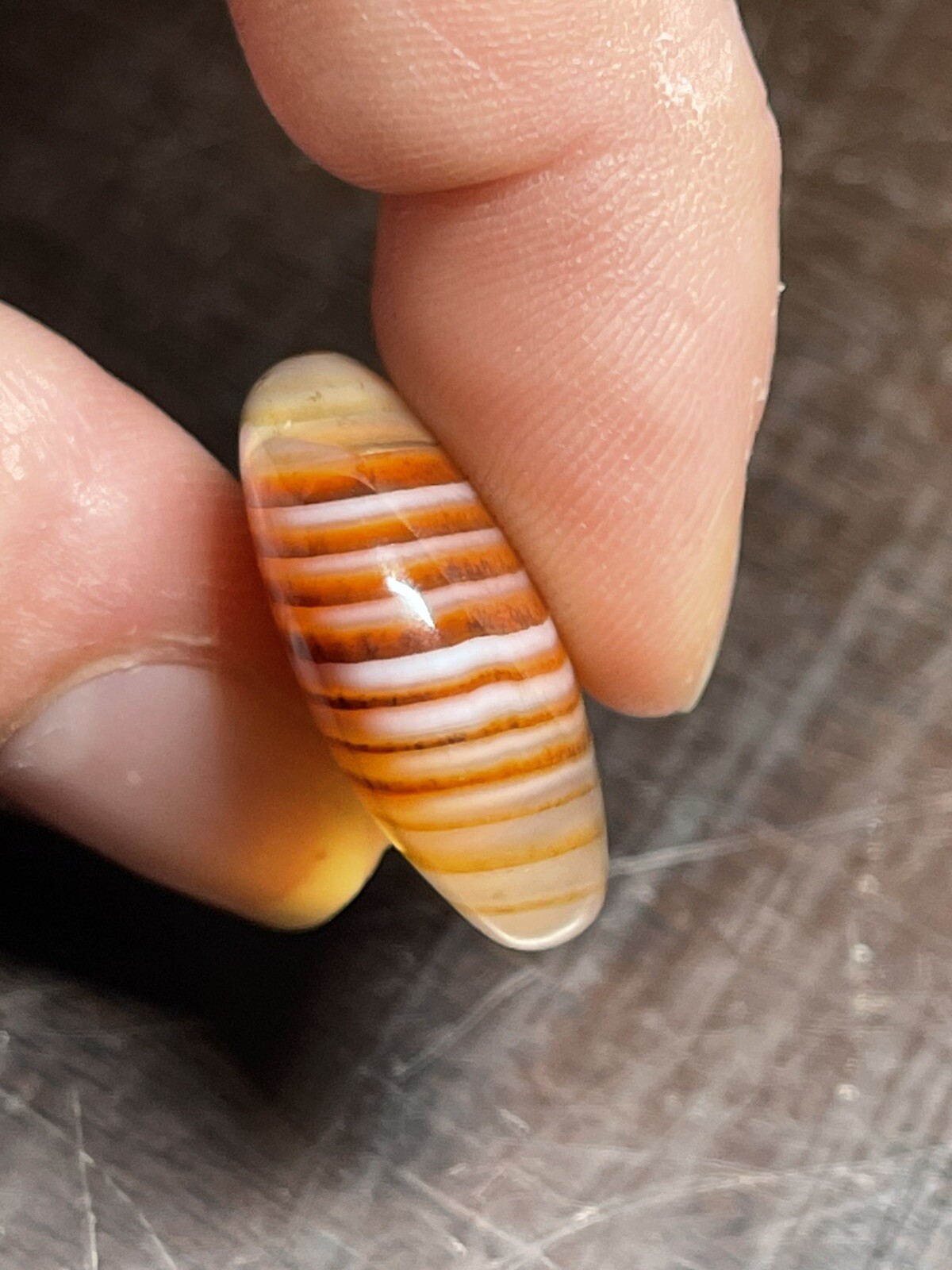 Sardonyx Cabochon 1.21in x .9in x .35in 9g