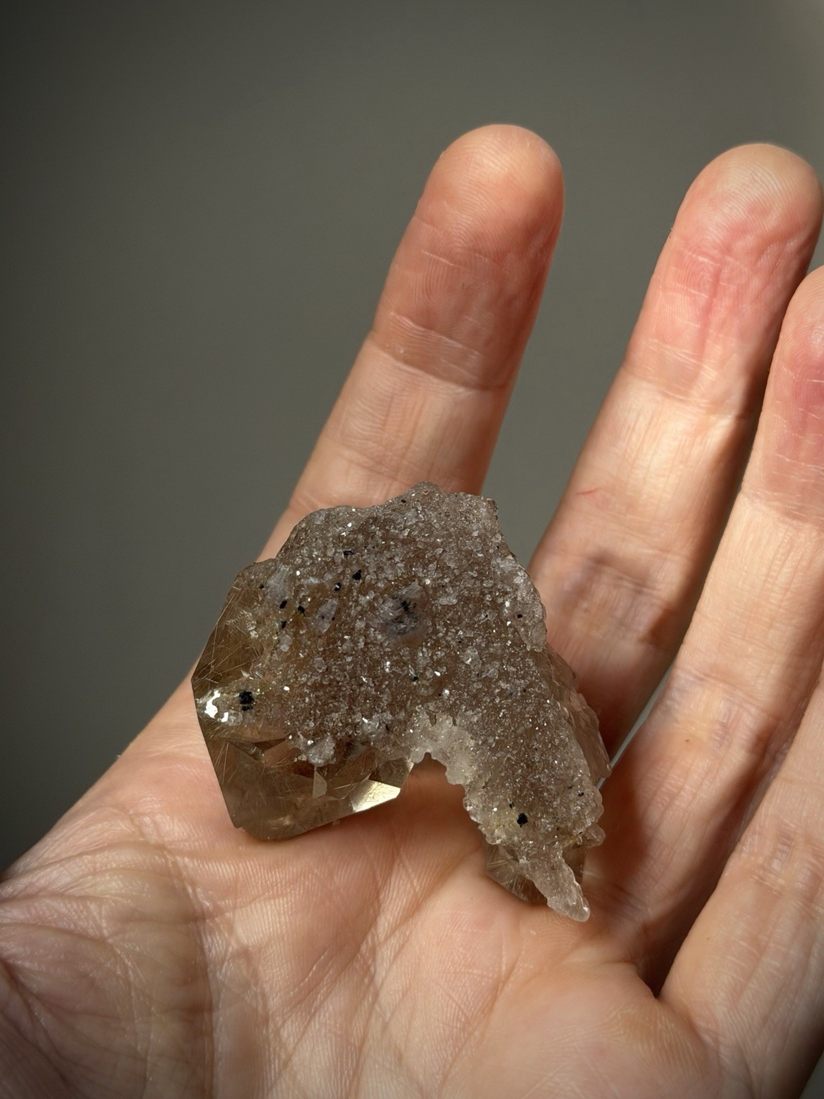 Rutilated Quartz Crystal Gold Rutile Inclusion Quartz Druzy Quartz Brazil