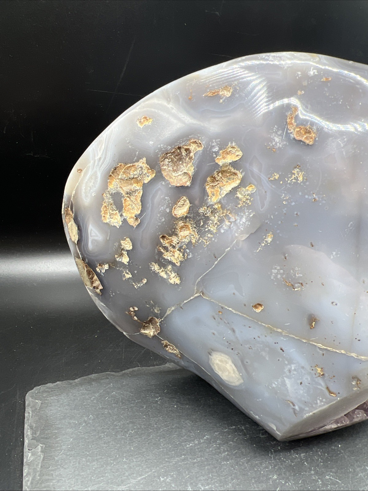 8.0 Lb. Natural agate Amethyst geode quartz cluster crystal