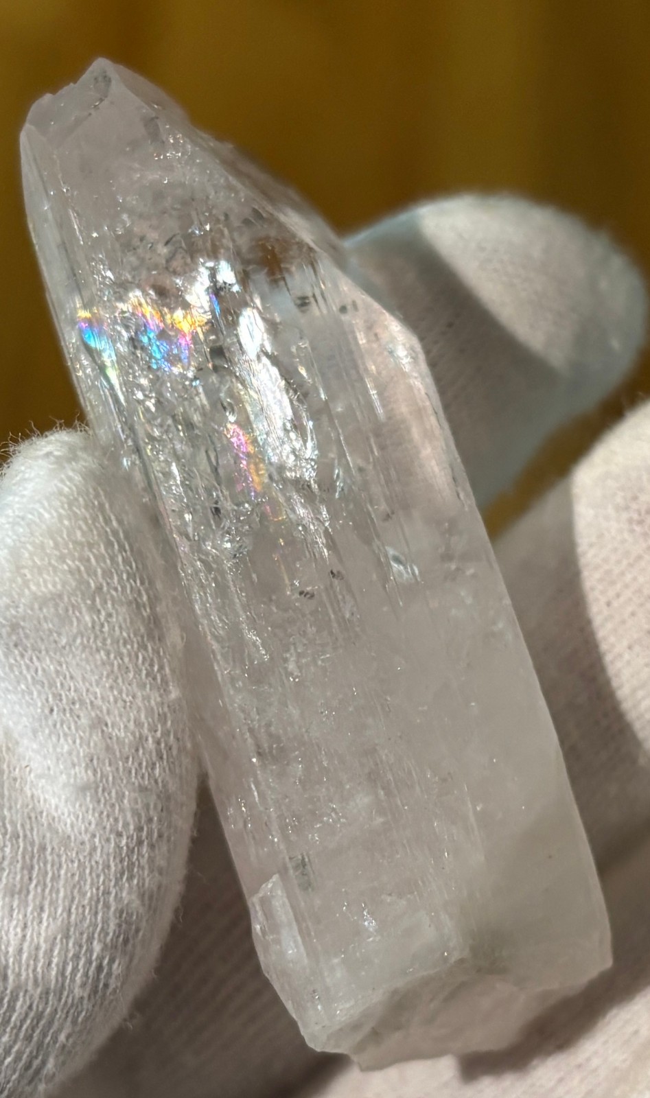 USA SALE *SEE VIDEO* 50g 2.5″ DANBURITE CRYSTAL SPECIMEN CLEAR CLARITY ETCHED