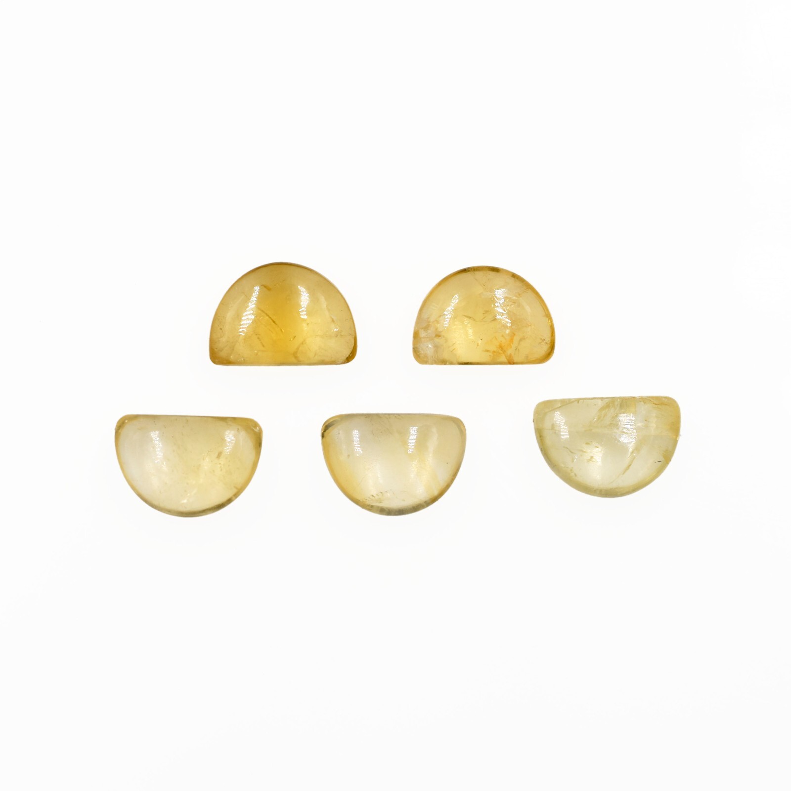 Natural Smooth Citrine Gemstone For Jewelry Making Handmade Healing Birthstone