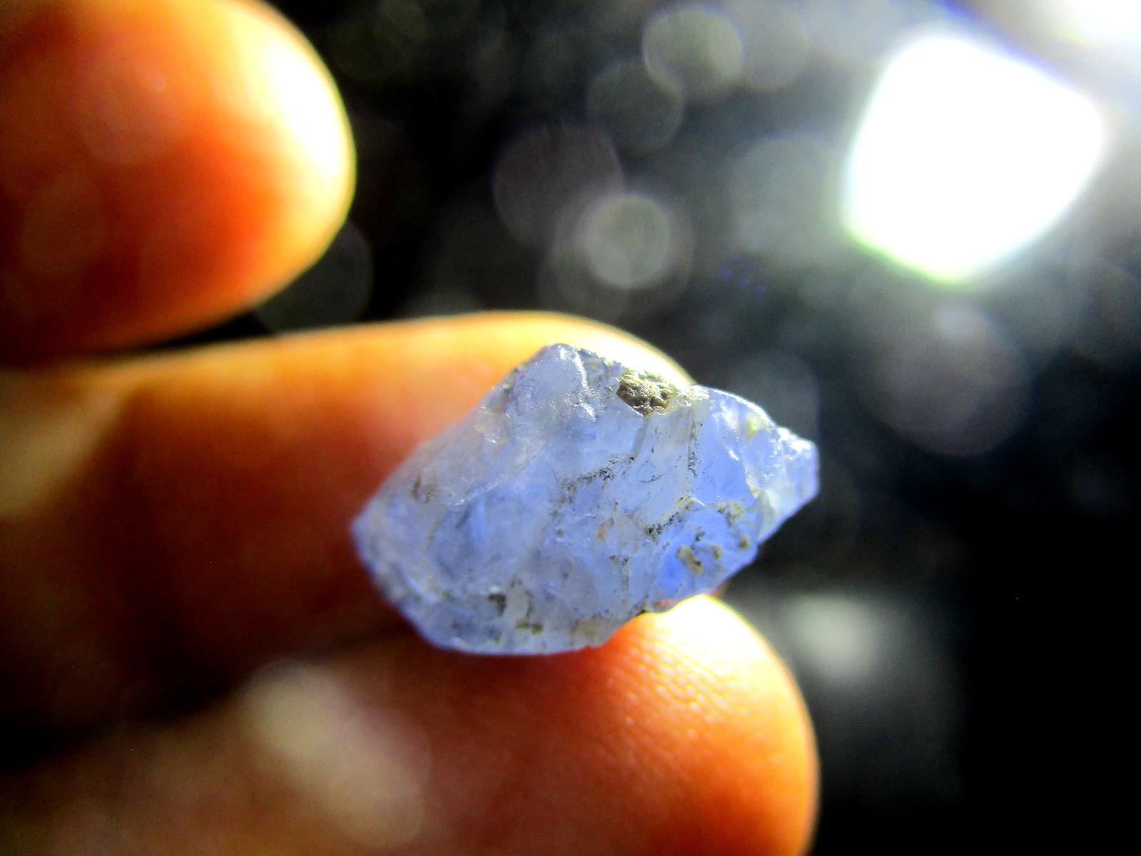 Natural Blue Sapphire Crystal Specimen, 10.75 Carats, Jammu Kashmir Origin