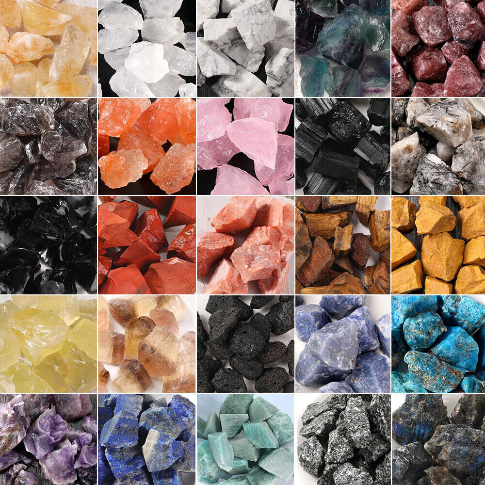 7 CHAKRA Crystals Set Raw Natural Healing Crystals Collection Rough Gemstones